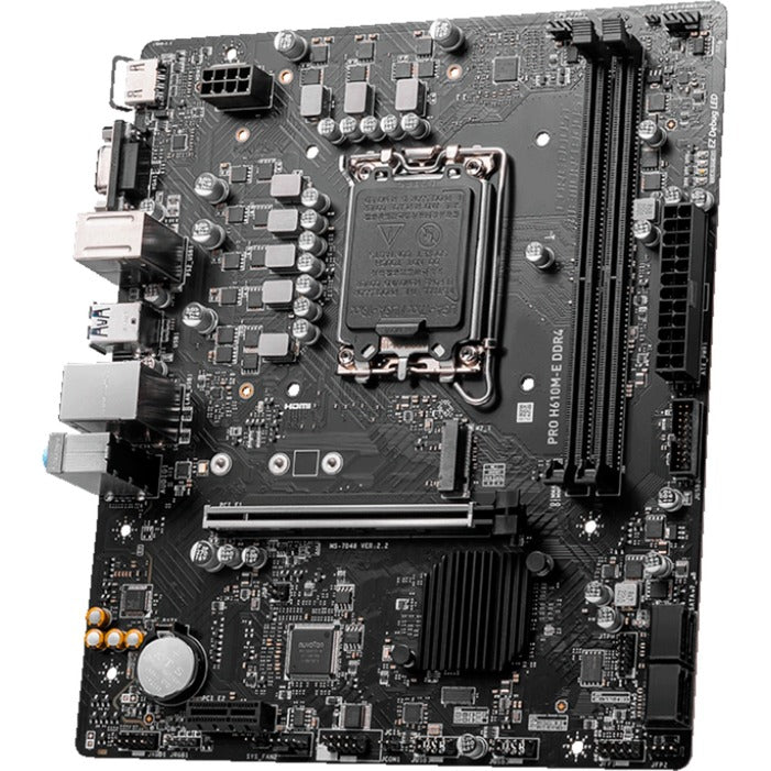 Msi Pro H610M-E DDR4 Socket 1700 Motherboard (black, GB-LAN, sound, µATX)
