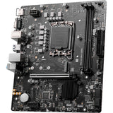 Msi Pro H610M-E DDR4 Socket 1700 Motherboard (black, GB-LAN, sound, µATX)