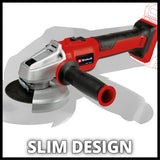 Einhell accu haakse slijper axxio 18 115 q bl li solo - power x-change - 18 v li-ion - koolborstelloze motor - ø115 mm - 8.500 t min - snelspanmoer - excl. accu, lader en slijpschijf