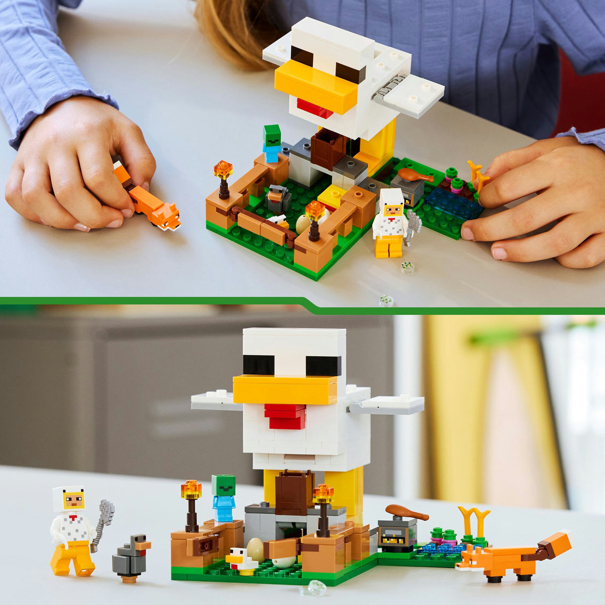 LEGO Minecraft 21585 Farma kurczaków