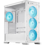 Asus TUF Gaming GT302 ARGB Midi Tower Case (White | 2x USB-A | 1x USB-C | RGB | Tempered Glass)