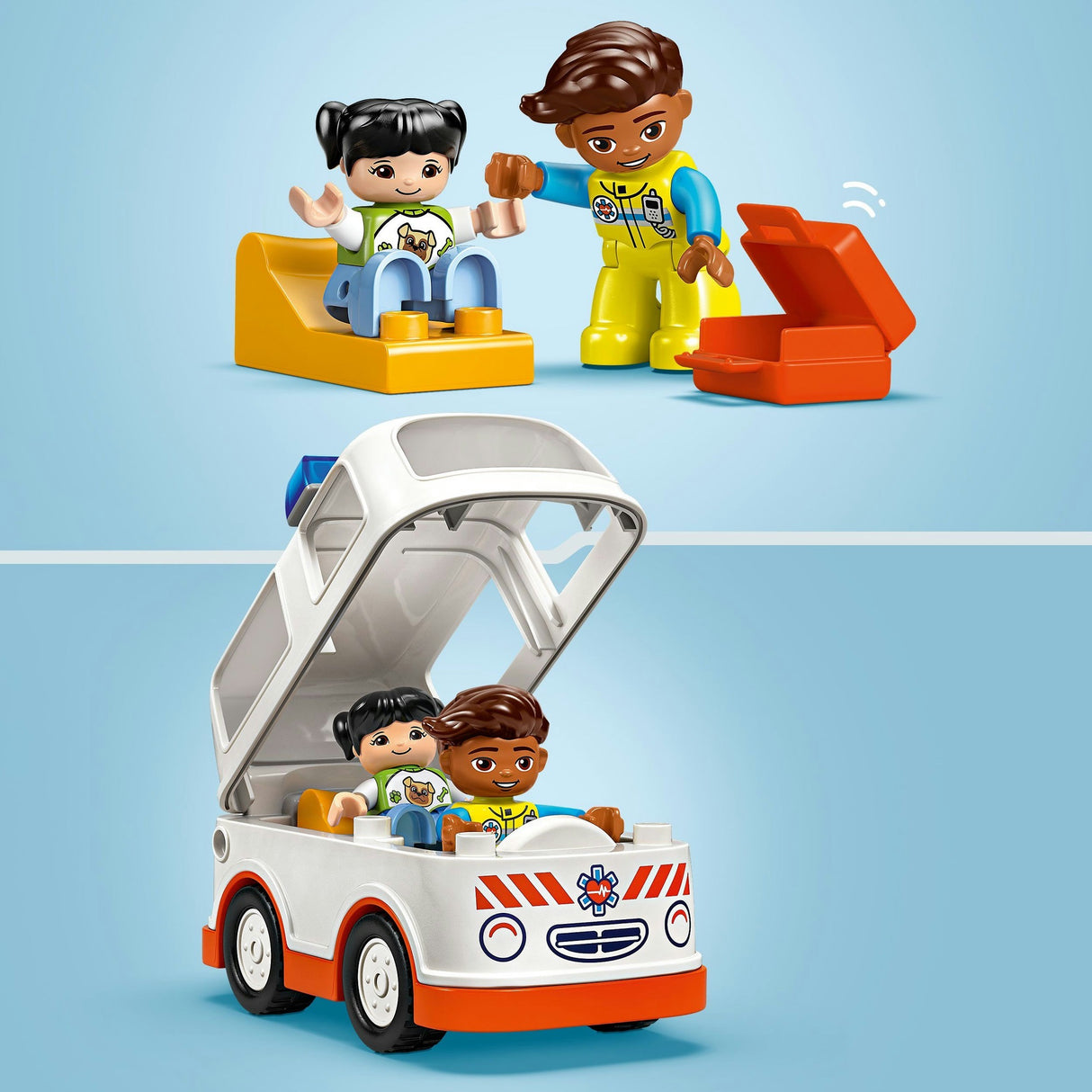 Lego Duplo Town 10447 ambulans med förare