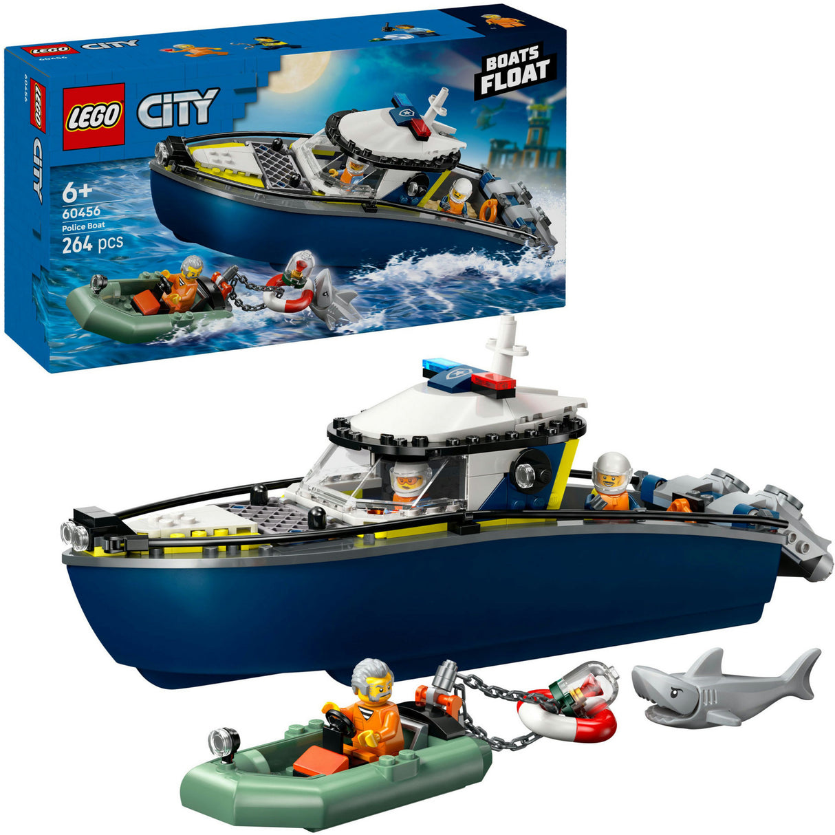 Lego city 60456 jakt med polisbåt