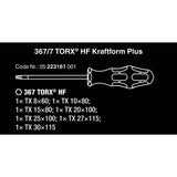 WERA 367 7 TORX HF SCREWRIVER SET KRAFTFORM PLUS +