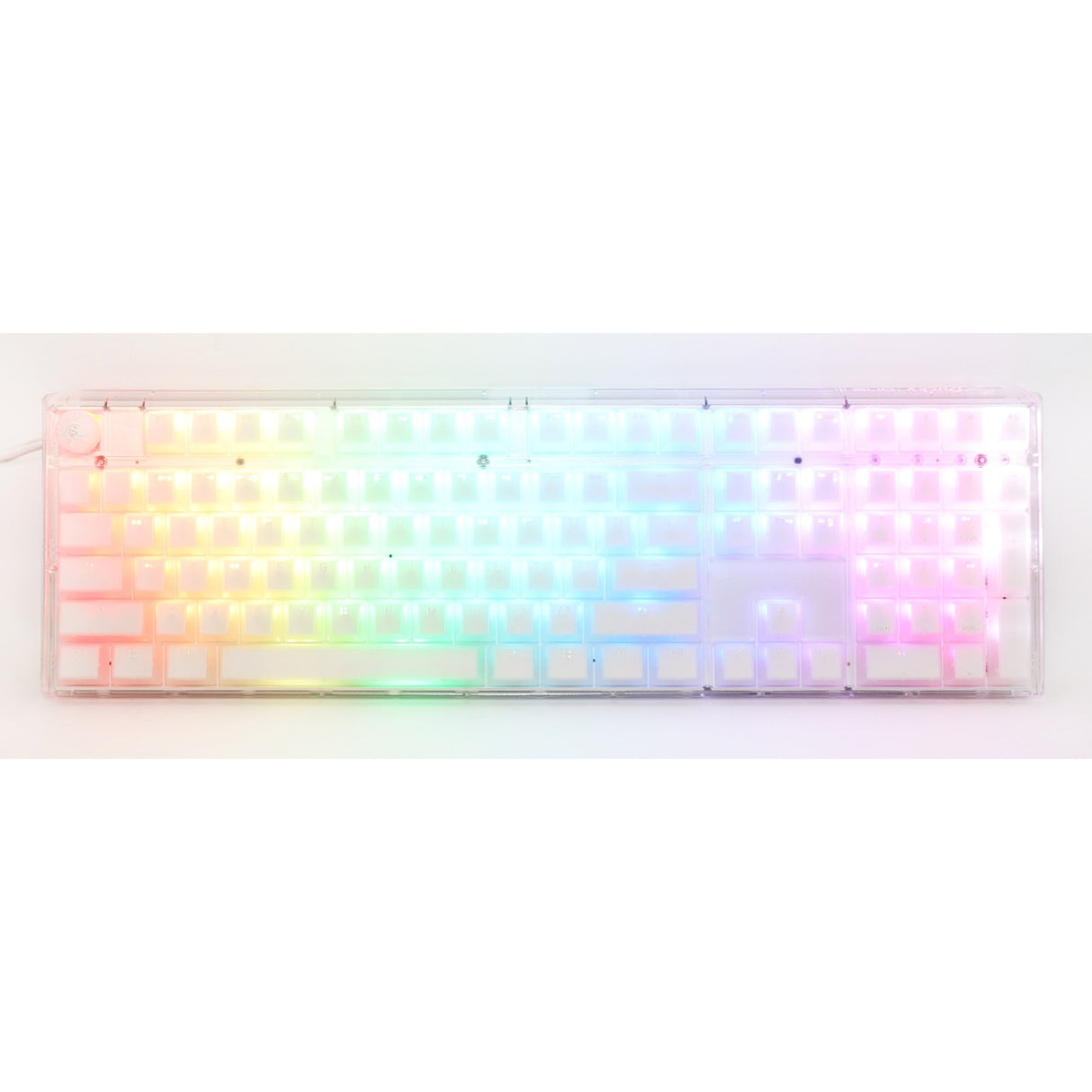Ducky One 3 Aura White, keyboard (white, US layout, Cherry MX Speed Silver, ABS double shot, hot-swap)