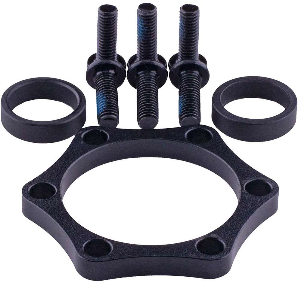 Reverse components boost adapter front wheel