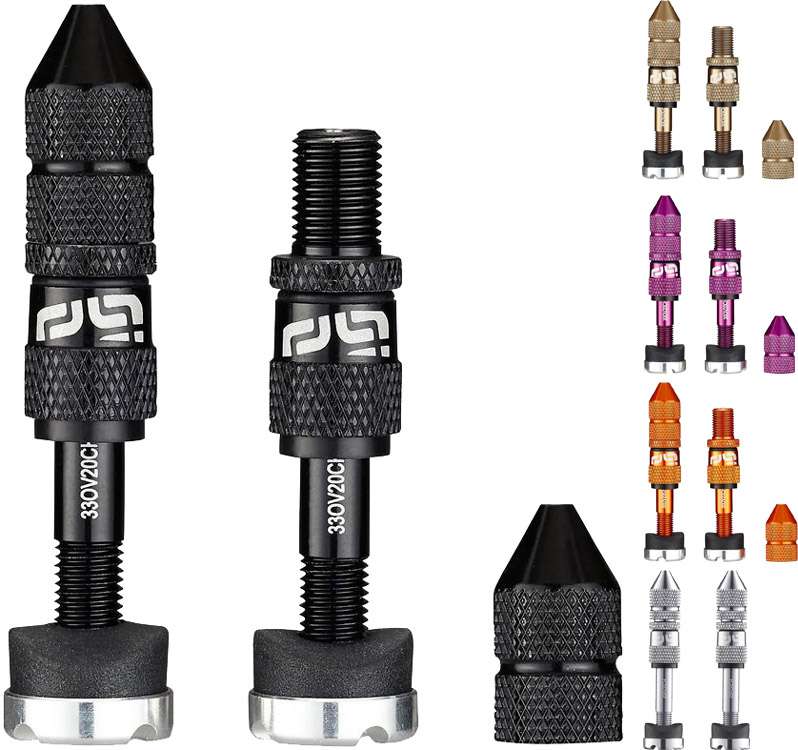 E*thirteen quick fill tubeless schrader valves 16-24mm