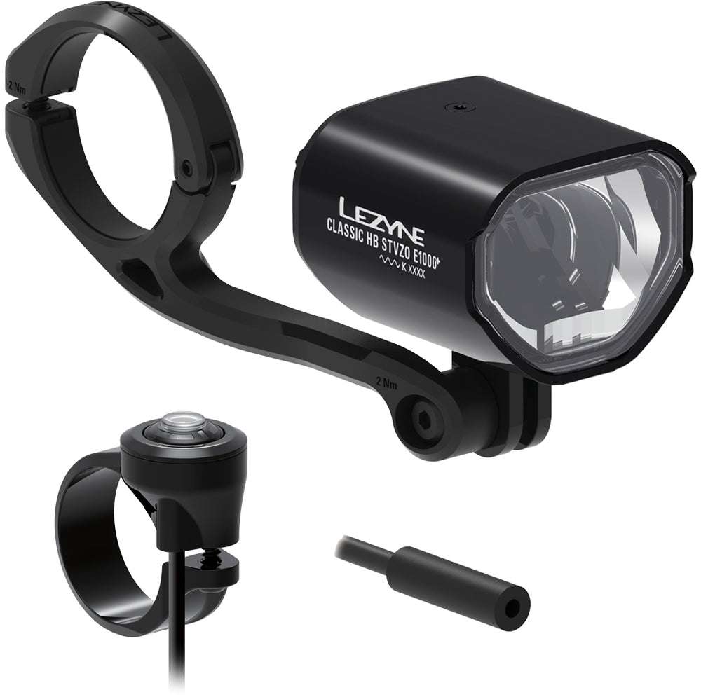 Lezyne e-bike classic hb stvzo e1000+ front light