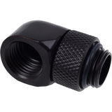 Alphacool eiszapfen l-connector rotatable g1 4 ag to g1 4 ig aansluiting (zwart)