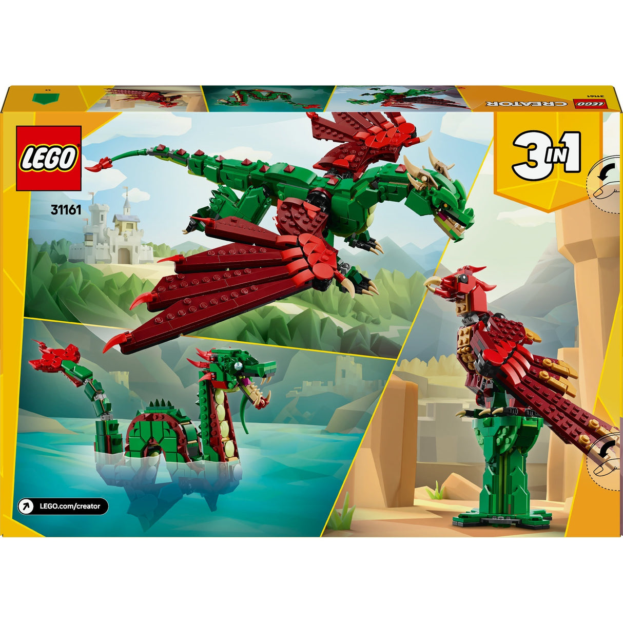 Lego skapare 31161 medeltida drake