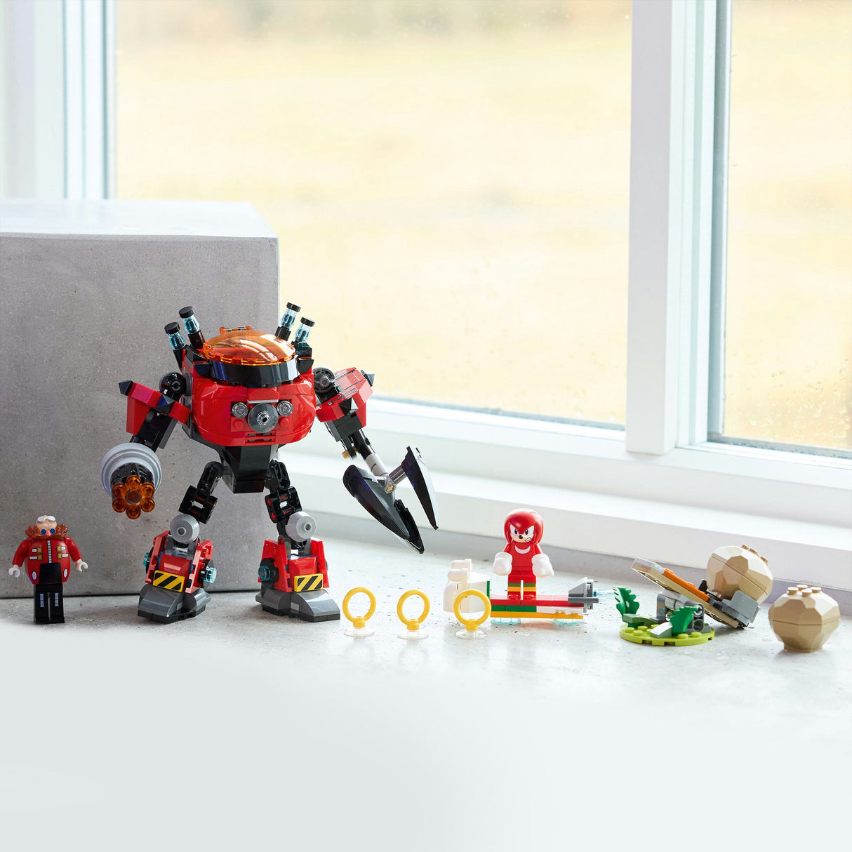 „Lego Sonic 77005 Knuckles“ prieš „Dr. Eggman“ kiaušinių smulkintuvą