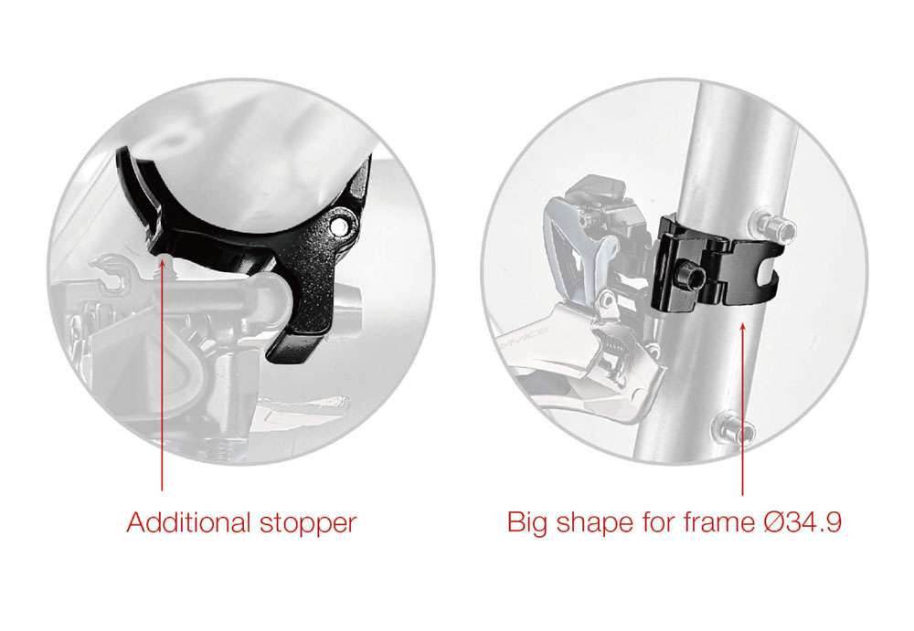 Katana sc-fd1 front derailleur clamp for braze-on front derailleurs
