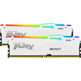 Kingston FURY 16GB DDR5-5600 RAM (White, KF556C40BWA-16, Beast RGB, XMP)