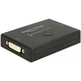 Delock DVI 2 - 1 Bidirectional Switch 4K 30 Hz DVI Switch (Black)