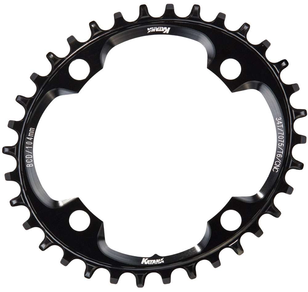 Katana razorblade oval narrow wide chainring 104mm
