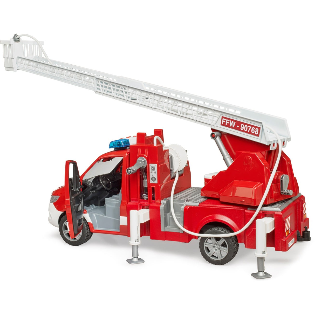 Bruder Fire Truck con pompa a scala e acqua +luce e suono