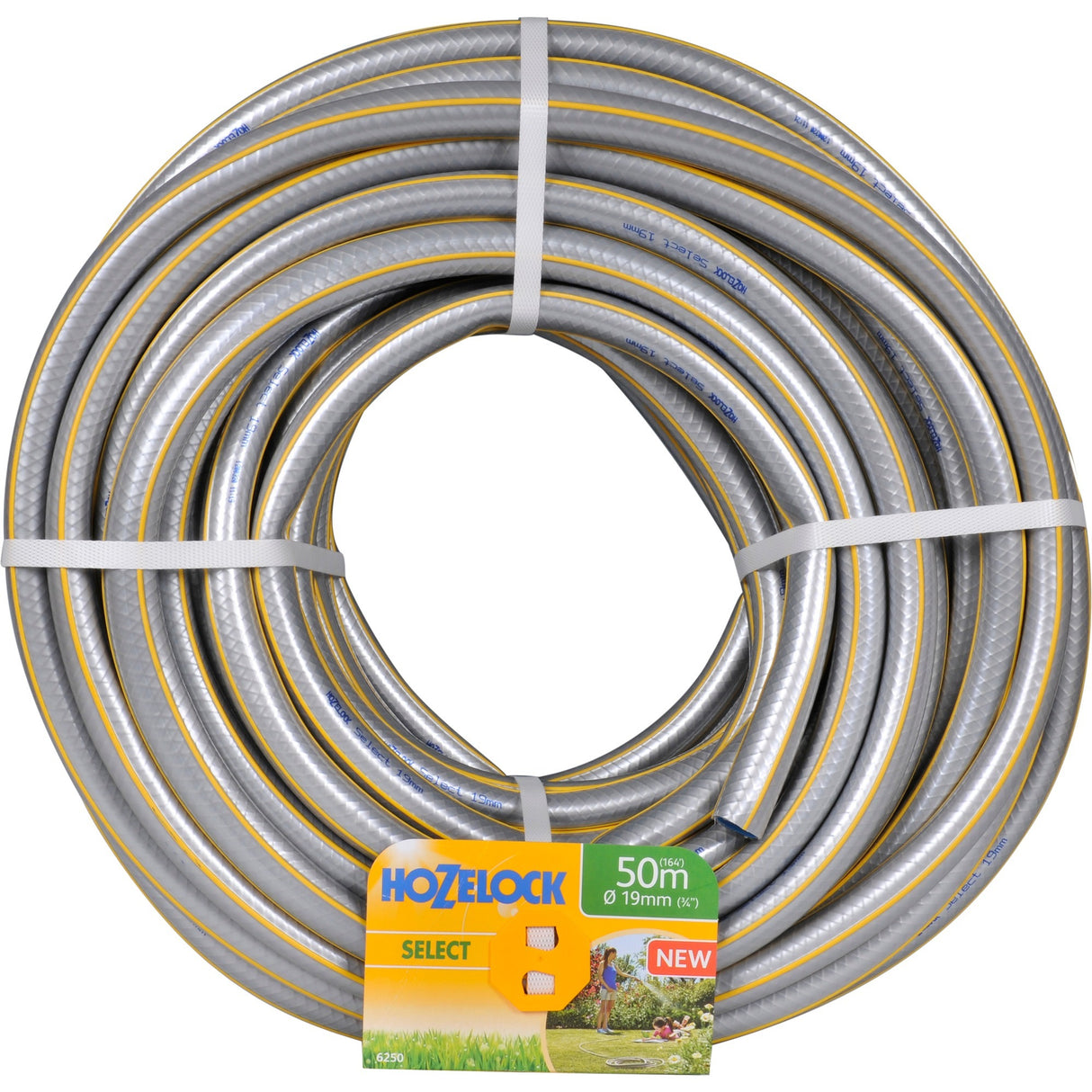 Hozelock 6250 Select Hose (grey yellow, 50 metres, ø 19 mm)