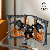 Lego Icons 10367 Buchstütze „Der Herr der Ringe Balrog“.