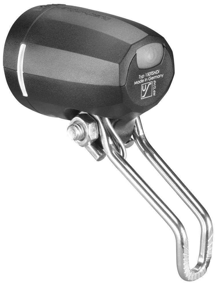 Forlygte Busch und Müller Lumotec Myc T Senso Plus med sensor og stand lys til Hub Dynamo - 50 Lux