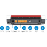 Fritz! Box 6660 Cable International Router (white red, mesh Wi-Fi)
