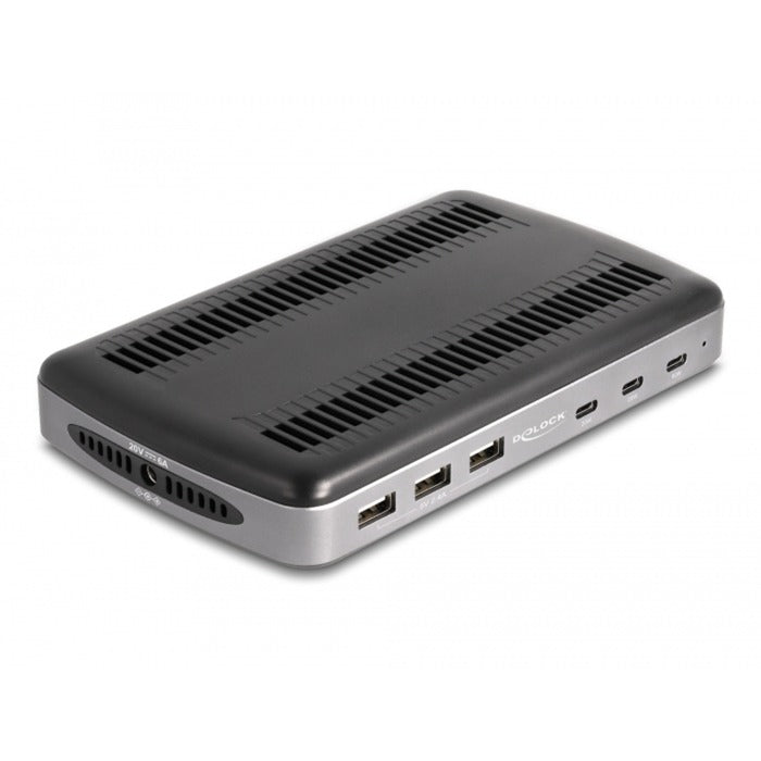 Delock USB Charging Station with 3 x USB Type-C PD + 3 x USB Type-A (112 W) (Grey Black)