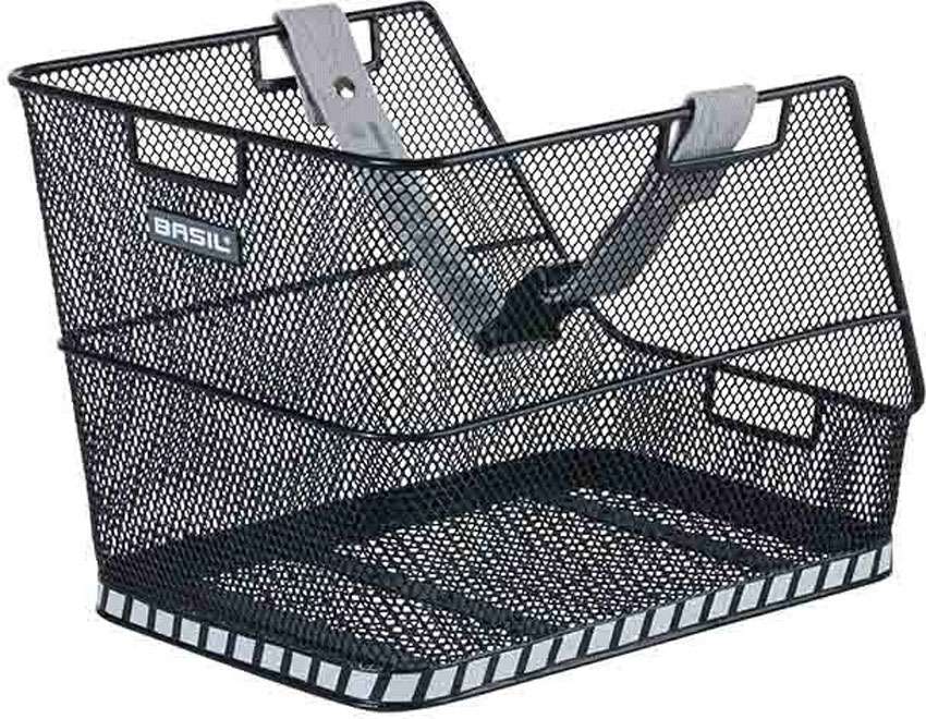 Třída bazalky - koš na kole - na zadní straně - černá