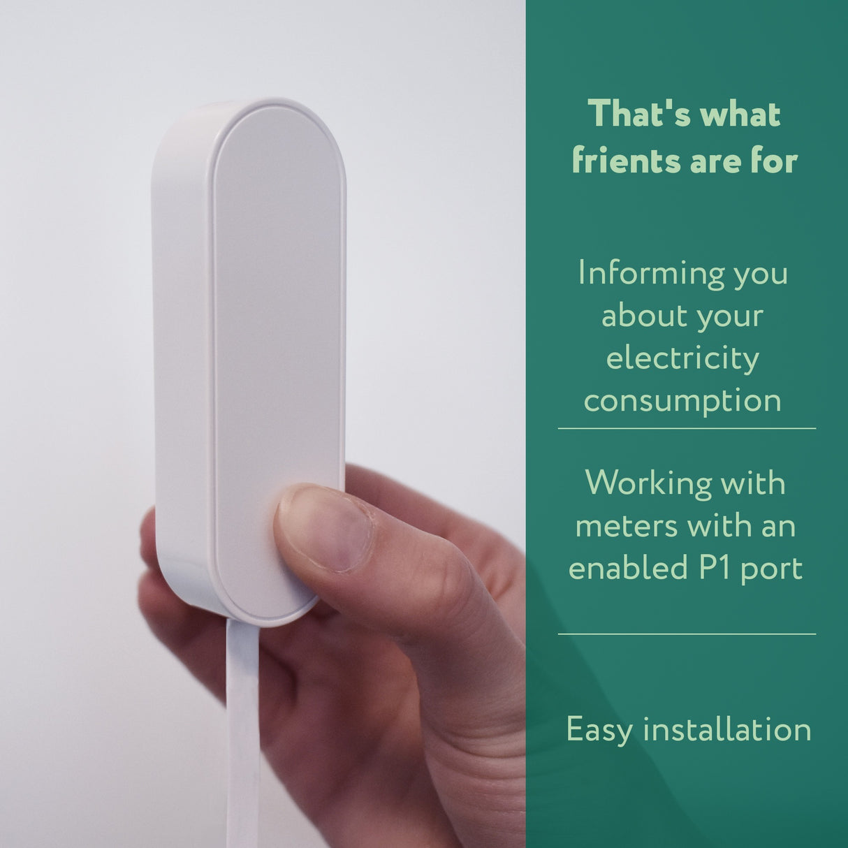 Ty frient elektromer interface 2, úspora energie p1 (biely, zigbee 3.0)