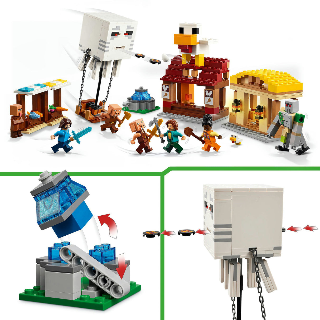 Lego Minecraft 21273 Atak balonem widma na wioskę
