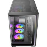Caixa de torre midi argb curva Antec c5 (preta | 2x USB-A | 1x USB-C | vidro temperado)