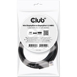 Club 3D Mini DisplayPort to DisplayPort 1.2 Cable (Black, 2 meters)