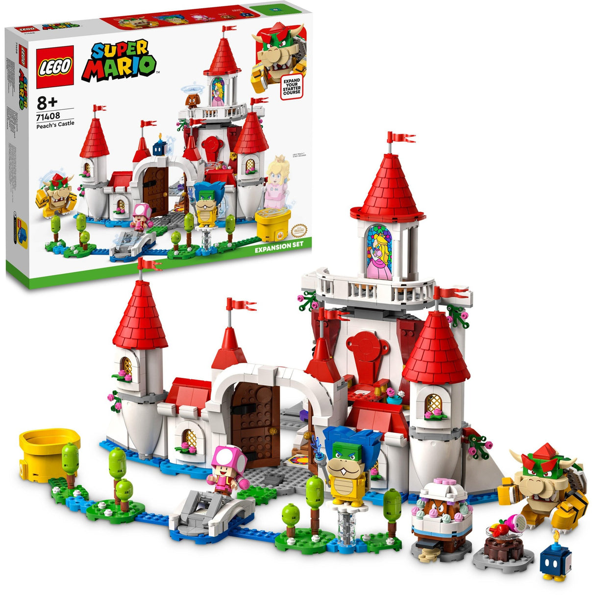 LEGO LEGO Super Mario 71408 Leathnú Chaisleán Peach