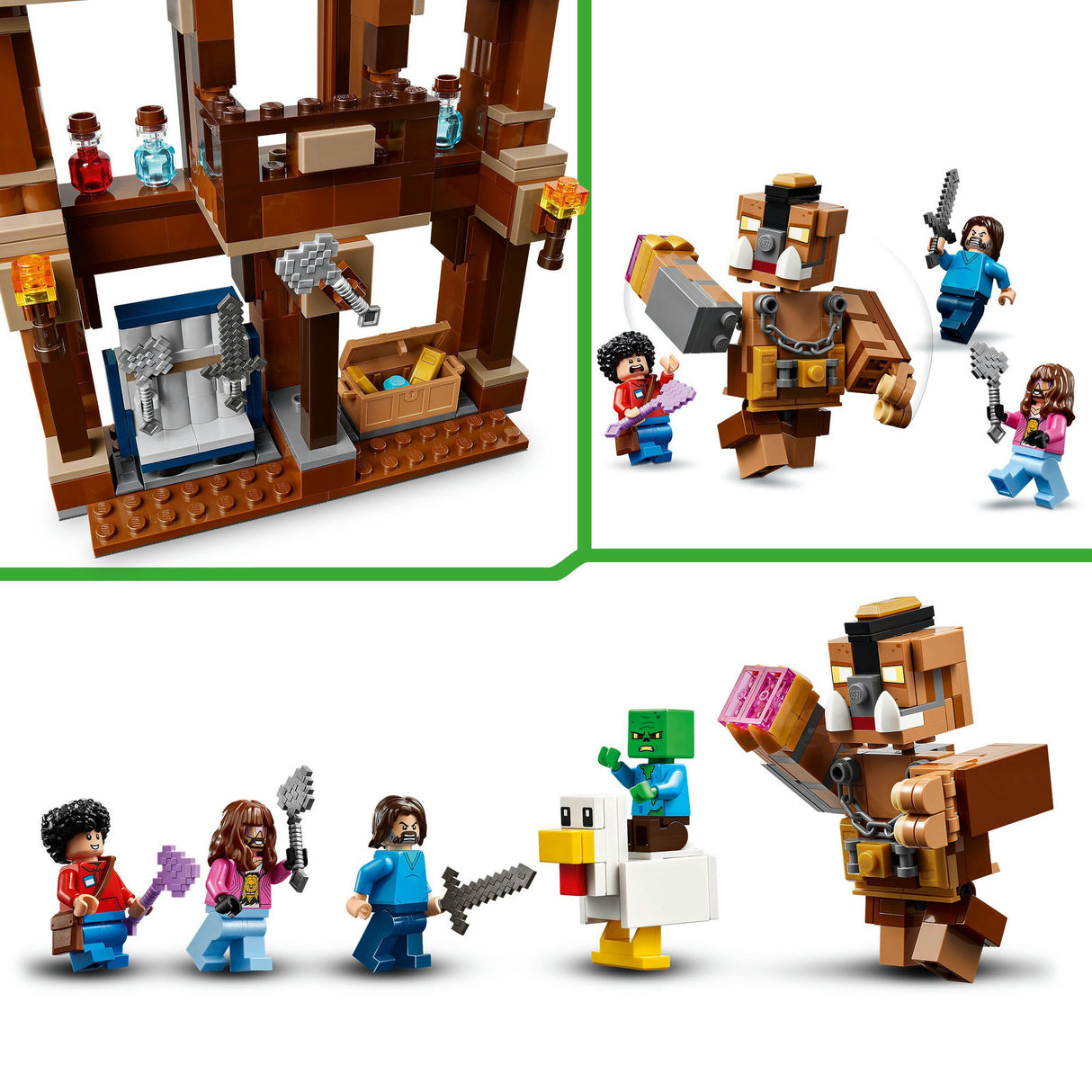 Lego minecraft 21272 l'arène du manoir forestier