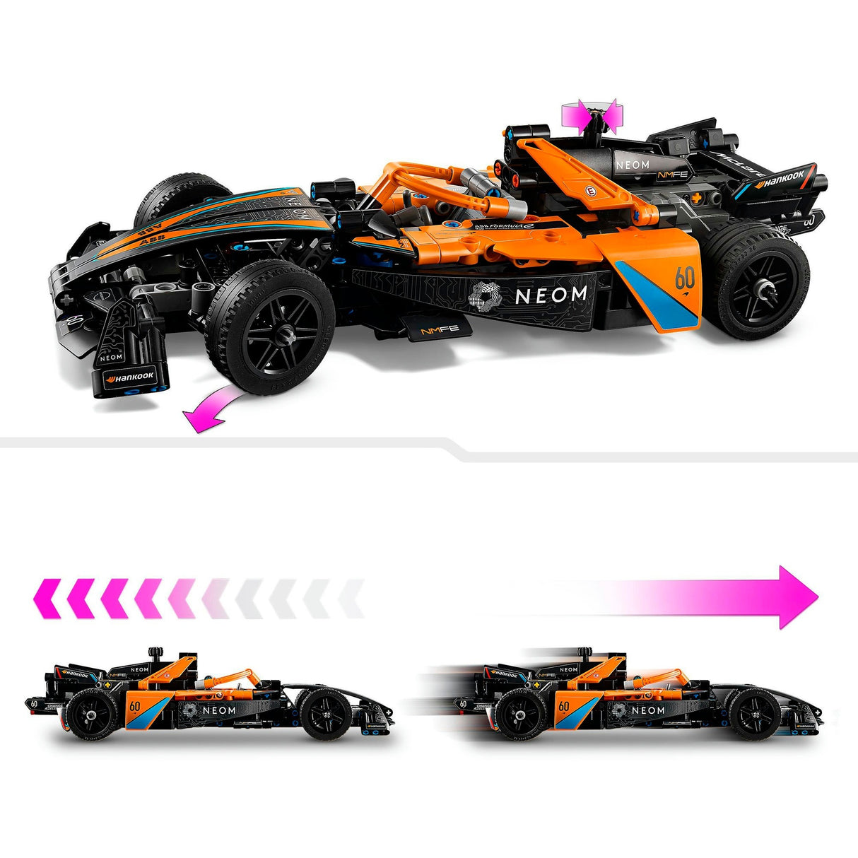 Lego technic 42169 neom mclaren formula e versenyautó