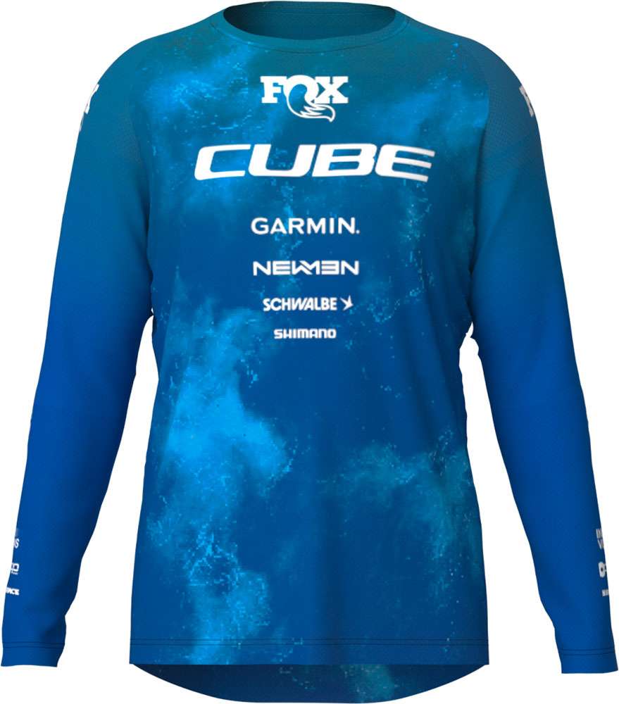 Cube rookie x actionteam - kid's mtb long sleeve jersey