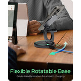 Icy box 3-in-1 foldable wireless charging station (anthracite, ib-sh101-ch)