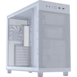 Asus prime ap303 - tempered glass panel midi tower behuizing (wit | 2x usb-a | 1x usb-c | tempered glass)