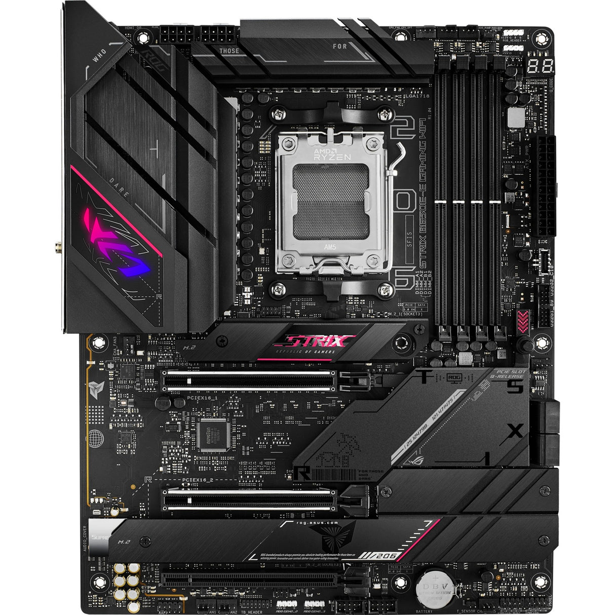 Asus ROG Strix B650E-E Gaming WiFi Socket AM5 Motherboard (Black, RAID, 2.5 Gb-LAN, Wi-Fi 6E, BT, Sound, ATX)