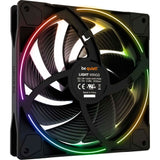 be quiet! Light Wings PWM high-speed RGB case fans (black, 3-pack, 140 x 140 x 25 mm)