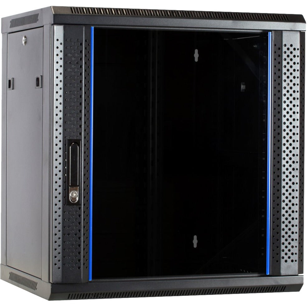Dsi 12U Wall Mount Cabinet with Glass Door - ds6412 Server Rack (Black, 600 x 450 x 635mm)
