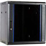 Dsi 12U Wall Mount Cabinet with Glass Door - ds6412 Server Rack (Black, 600 x 450 x 635mm)