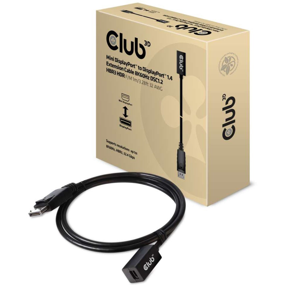 Club 3D Mini Displayport> Displayport 1.4 (muž)