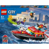 Barco de resgate de bombeiros Lego City 60373