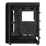 Asus proart pa401 wood edition - metal panel midi tower behuizing (zwart | 2x usb-a | 1x usb-c)