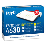 Fritz! Box 4630 Edition International Router (white red, mesh Wi-Fi, 2.5 Gbit/s)