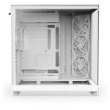 Nzxt h9 flow midi tower behuizing (wit (mat) | 2x usb-a | 1x usb-c | tempered glass)