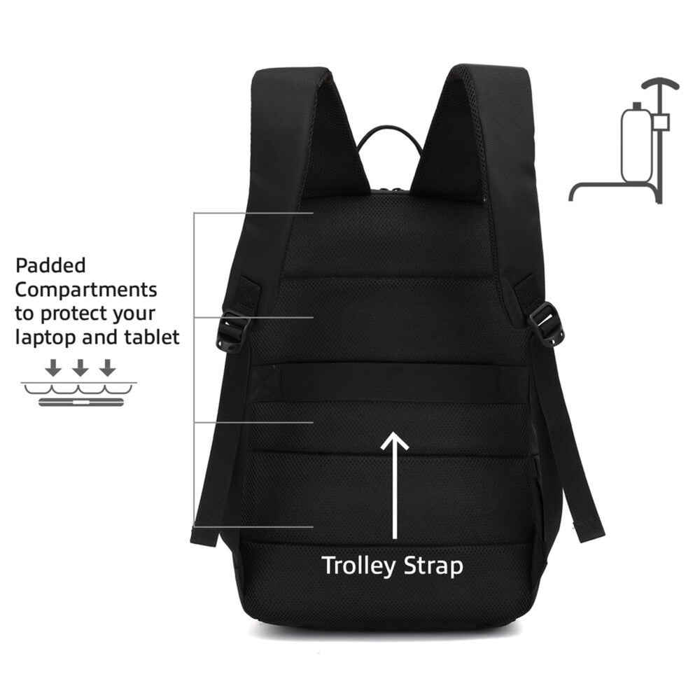 Act Connectivity Suburb Backpack for Laptops up to 15.6" (Black)