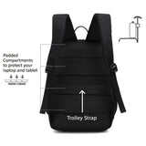 Act Connectivity Suburb Backpack for Laptops up to 15.6" (Black)