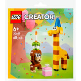 Ainmhithe cóisire lá breithe mála cruthaitheoir Lego 30689 | 10 bpíosaí
