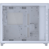 Asus prime ap303 - tempered glass panel midi tower behuizing (wit | 2x usb-a | 1x usb-c | tempered glass)