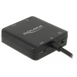 Delock HDMI audio extractor compact adapter (black, 0.3 meter, 4K 60Hz)